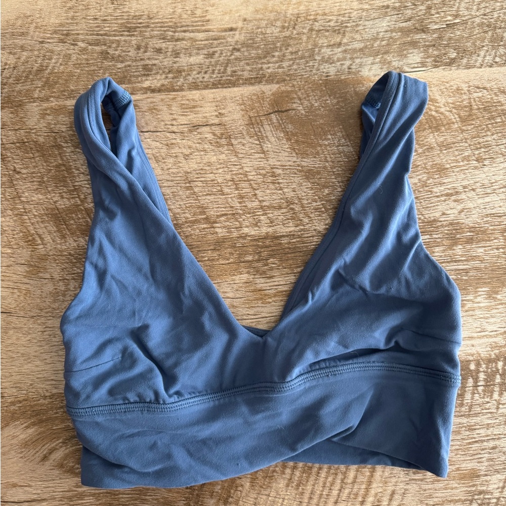 Pitch Blue V-Neck Align Bra C/D (4)